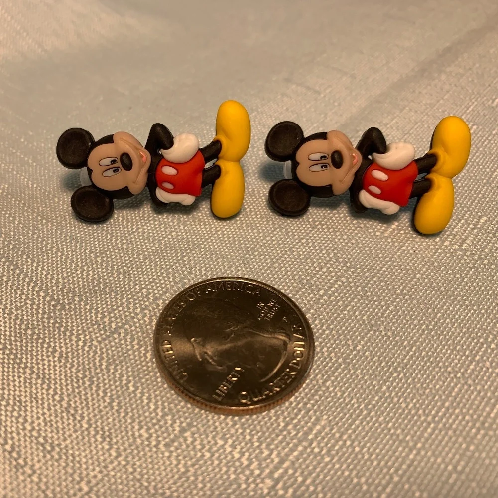 NWT 1 Pair of Handmade Disney Mickey Mouse Pierced Earrings in 3 Styles - Picture 7 of 11